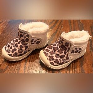 Leopard Print toddler snow Boots